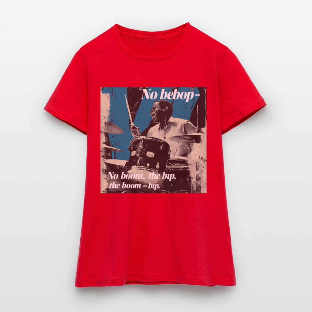 Push It Bebop, T-shirt dam - röd
