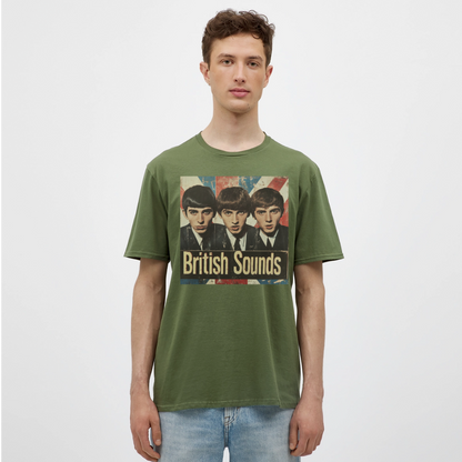 British sounds 1965, T-shirt herr - Militärgrön