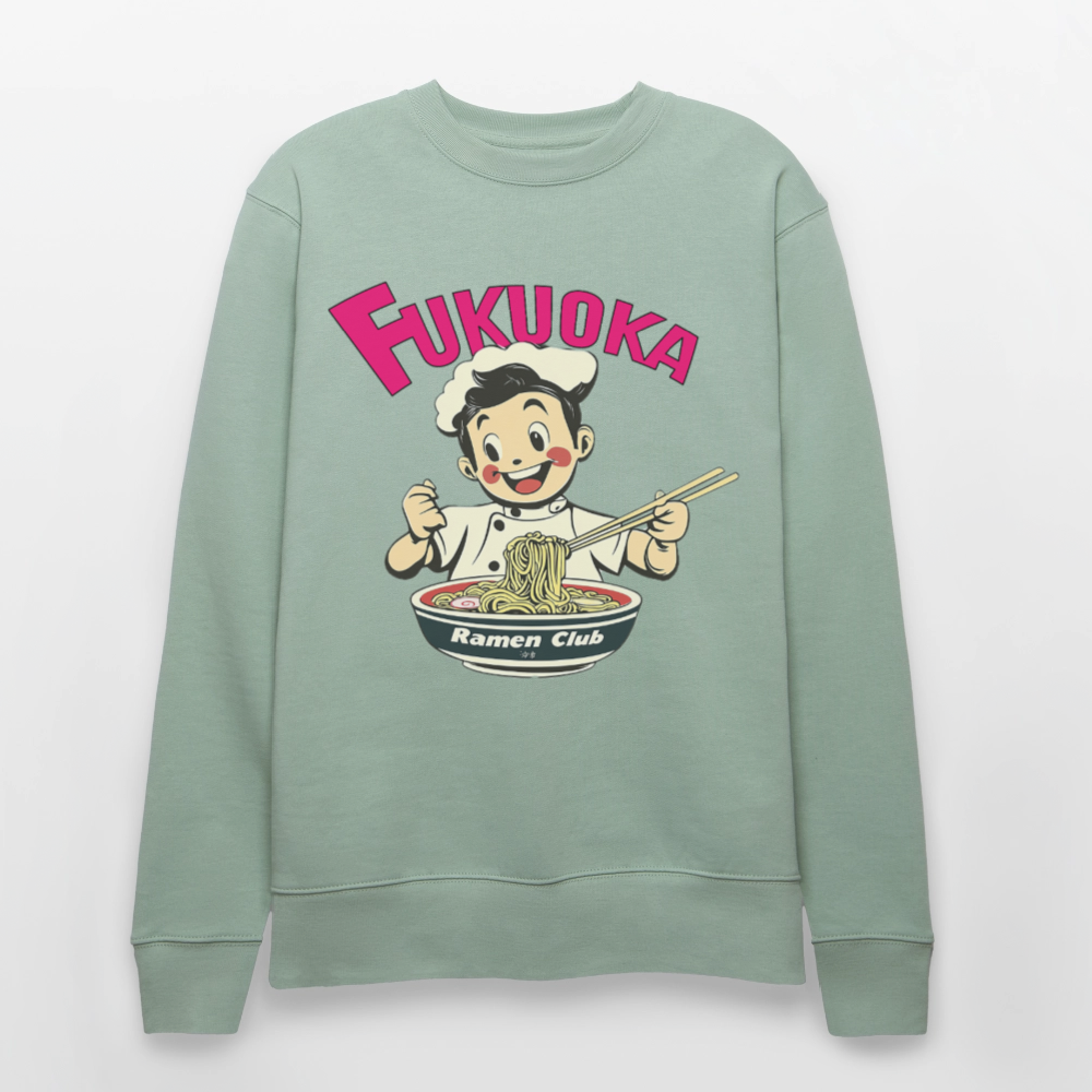 Fukuoka Ramen Club, Ekologisk sweatshirt CHANGER unisex från Stanley/Stella - ljus grågrön