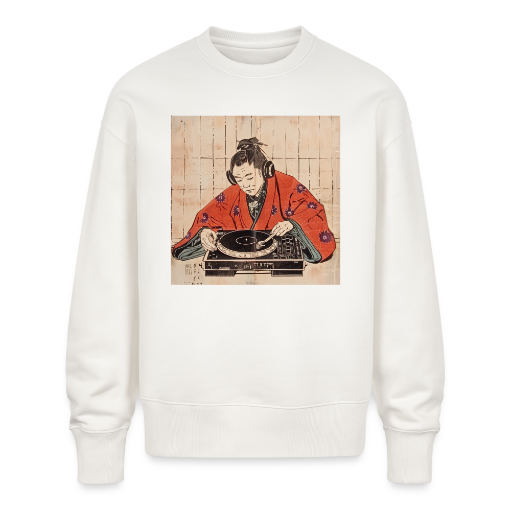 Echo från Edo, Ekologisk oversizetröja RADDER unisex från Stanley/Stella - OFF WHITE