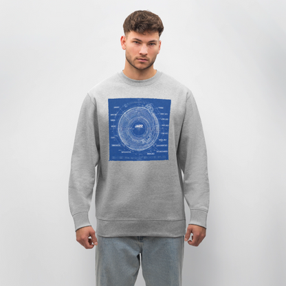 Kind of Blueprint, Ekologisk sweatshirt CHANGER unisex från Stanley/Stella - gråmelerad