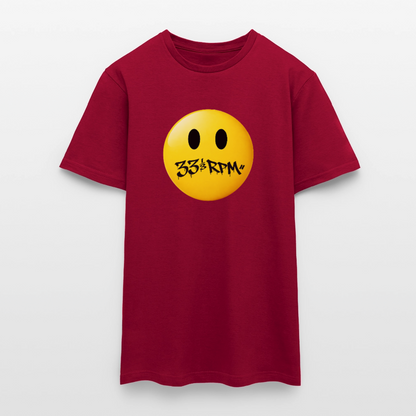 Turntable Grin, T-shirt unisex - tegelröd