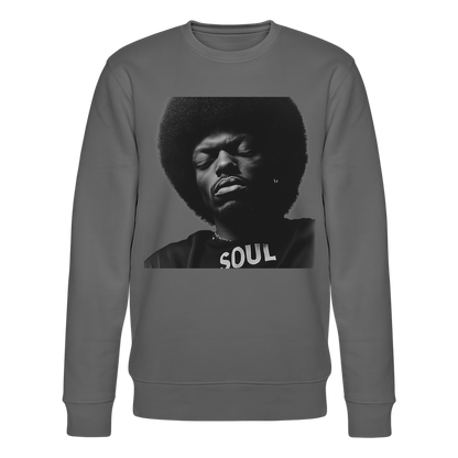 Where Soul Lives, Ekologisk sweatshirt CHANGER unisex från Stanley/Stella - kolgrå