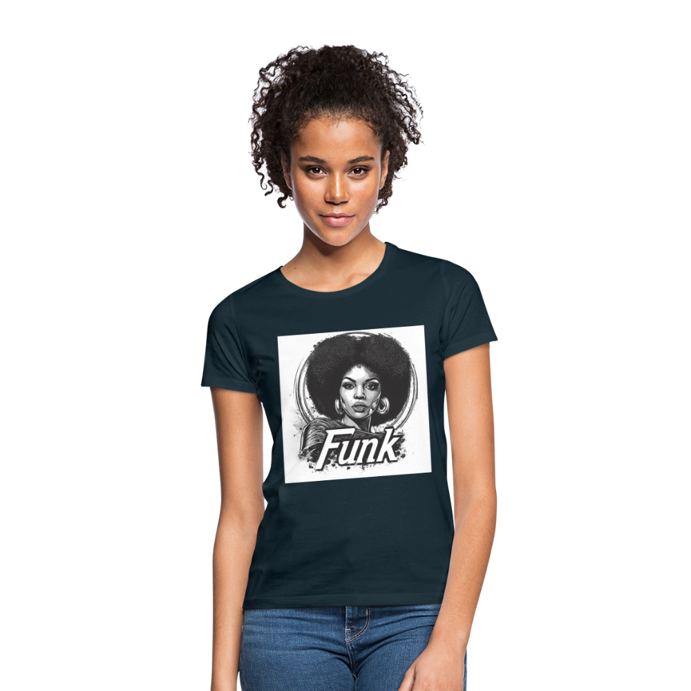 Funk Queen: Power in Motion, T-shirt dam - marinblå