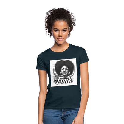 Funk Queen: Power in Motion, T-shirt dam - marinblå