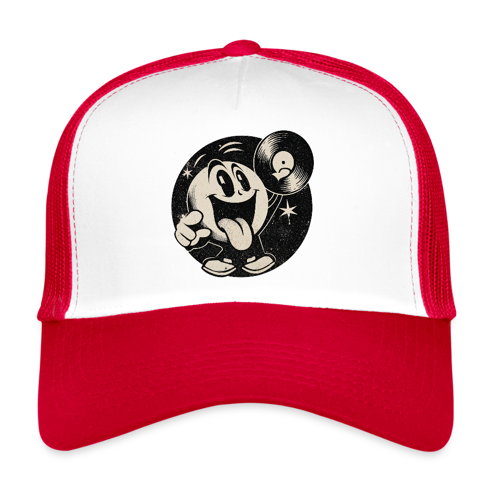 Groove Chaser, Trucker Cap - vit/röd