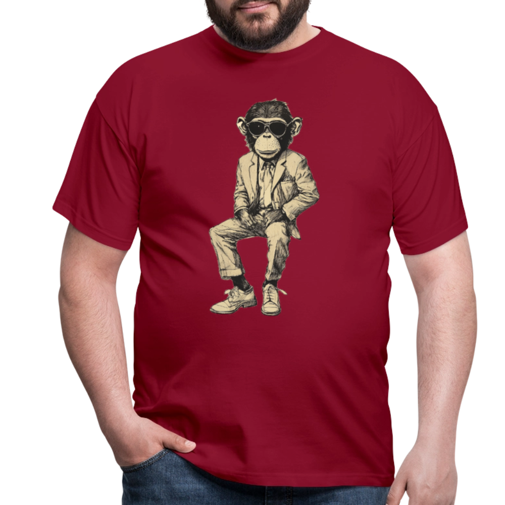 Mod Monkey, T-shirt herr - tegelröd