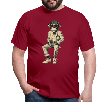 Mod Monkey, T-shirt herr - tegelröd