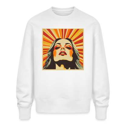 Sun Girl, Ekologisk oversizetröja RADDER unisex från Stanley/Stella - vit