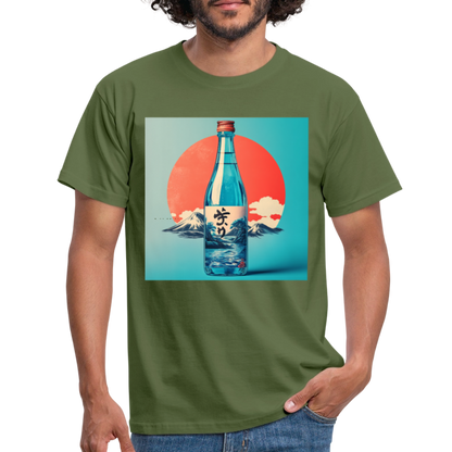 Stillhet i glas, T-shirt herr - Militärgrön