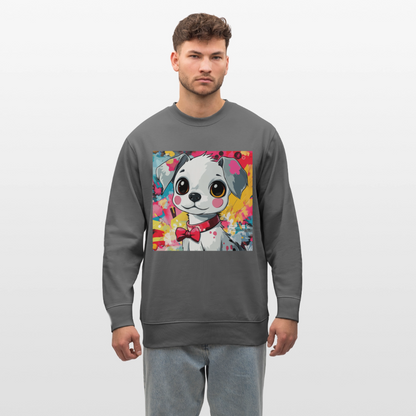 En vän eller fiende?, Ekologisk sweatshirt CHANGER unisex från Stanley/Stella - kolgrå