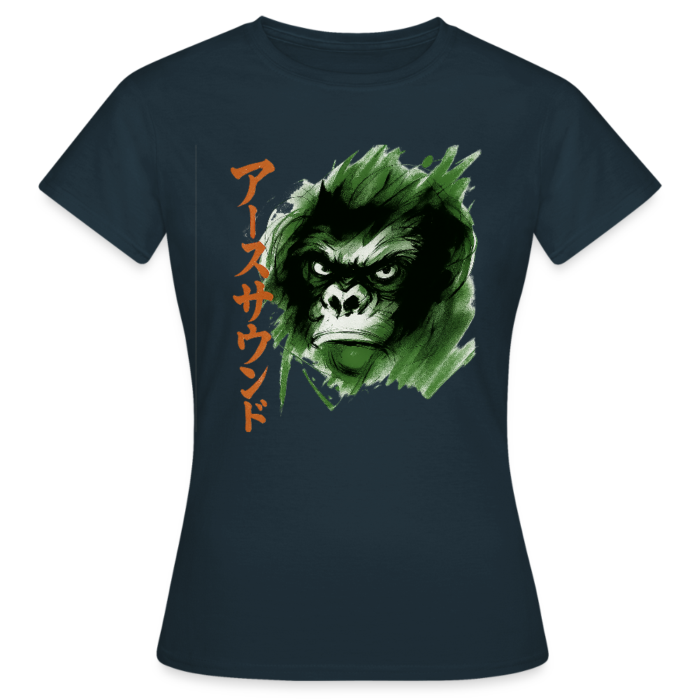 Earth Sound, T-shirt dam - marinblå