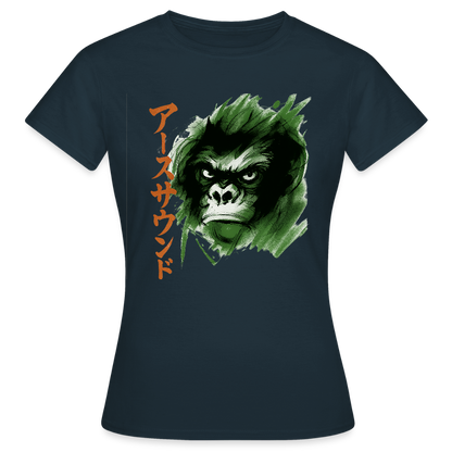 Earth Sound, T-shirt dam - marinblå