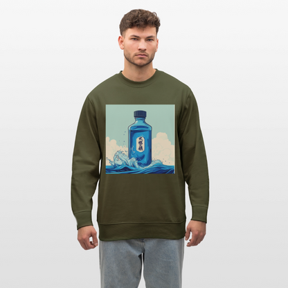 I Blått och Tystnad, Ekologisk sweatshirt CHANGER unisex från Stanley/Stella - kaki