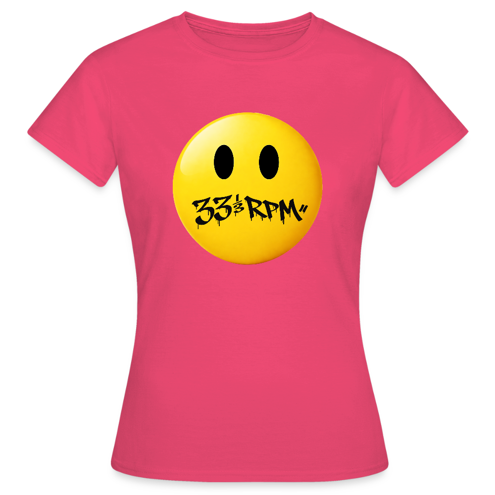 Turntable Grin, T-shirt dam - azalea