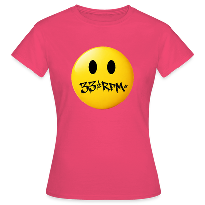 Turntable Grin, T-shirt dam - azalea