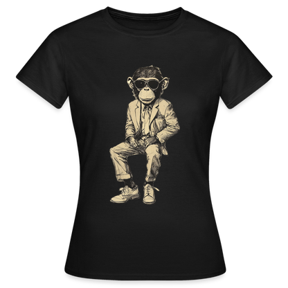 Mod Monkey, T-shirt dam - svart