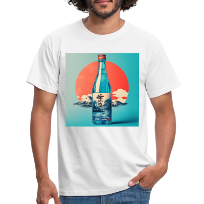 Stillhet i glas, T-shirt herr - vit