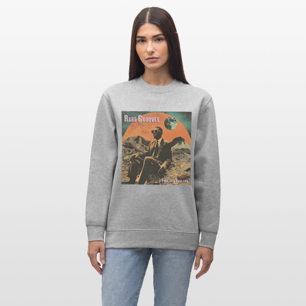 Vinylskatter: Att hitta sällsynta grooves, Ekologisk sweatshirt CHANGER unisex från Stanley/Stella - gråmelerad