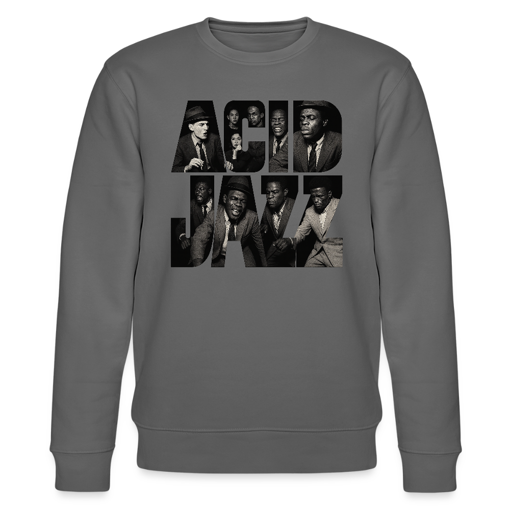 80s Club Jazzdance, Ekologisk sweatshirt CHANGER unisex från Stanley/Stella - kolgrå