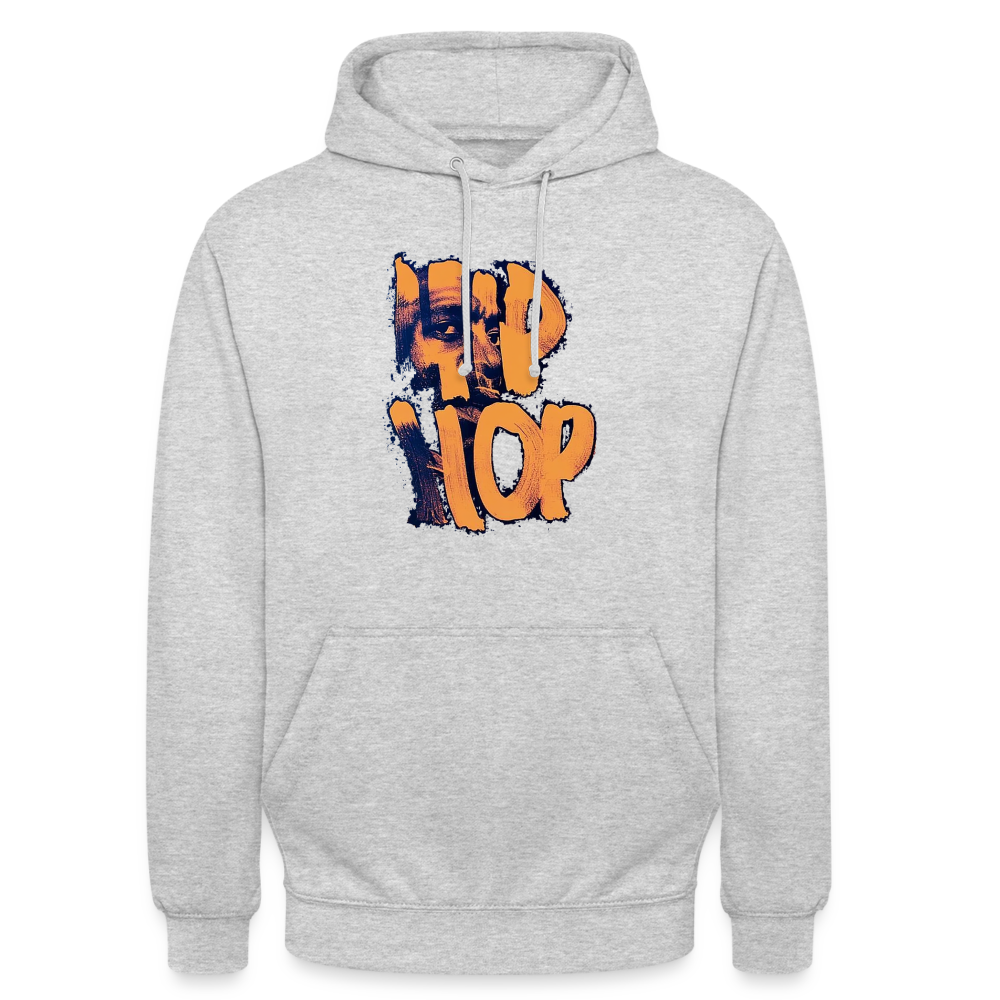 Raised on Boom Bap, Luvtröja unisex - ljusgråmelerad