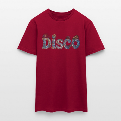 Star Dust, fades.T-shirt herr - tegelröd