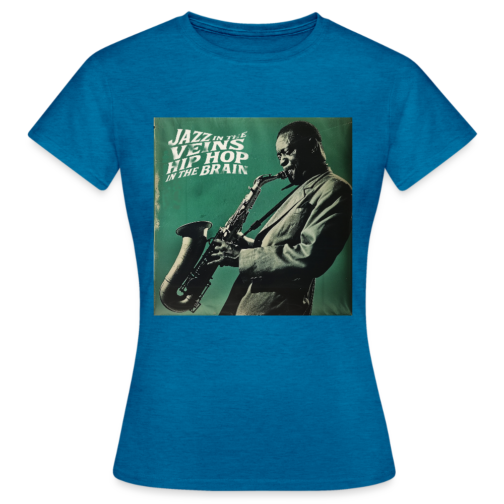 Groove in the Mind, T-shirt dam - antikblå safirljung