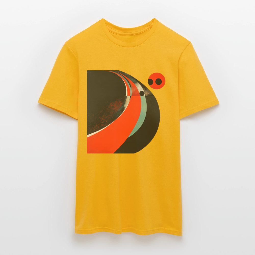 Distant Vinyl Dreams, T-shirt herr - gul