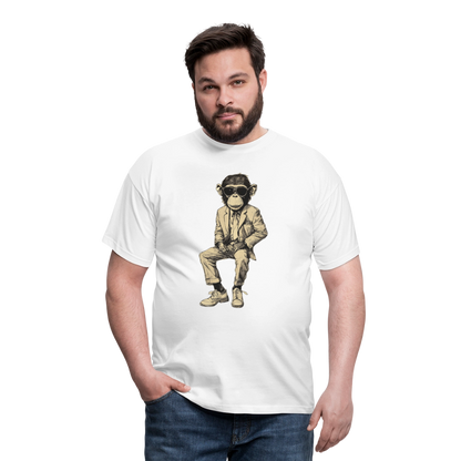 Mod Monkey, T-shirt herr - vit