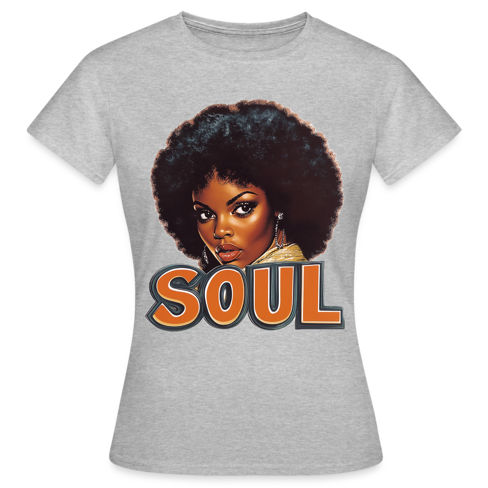 Soulful Vibes, T-shirt dam - gråmelerad