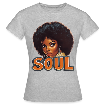 Soulful Vibes, T-shirt dam - gråmelerad