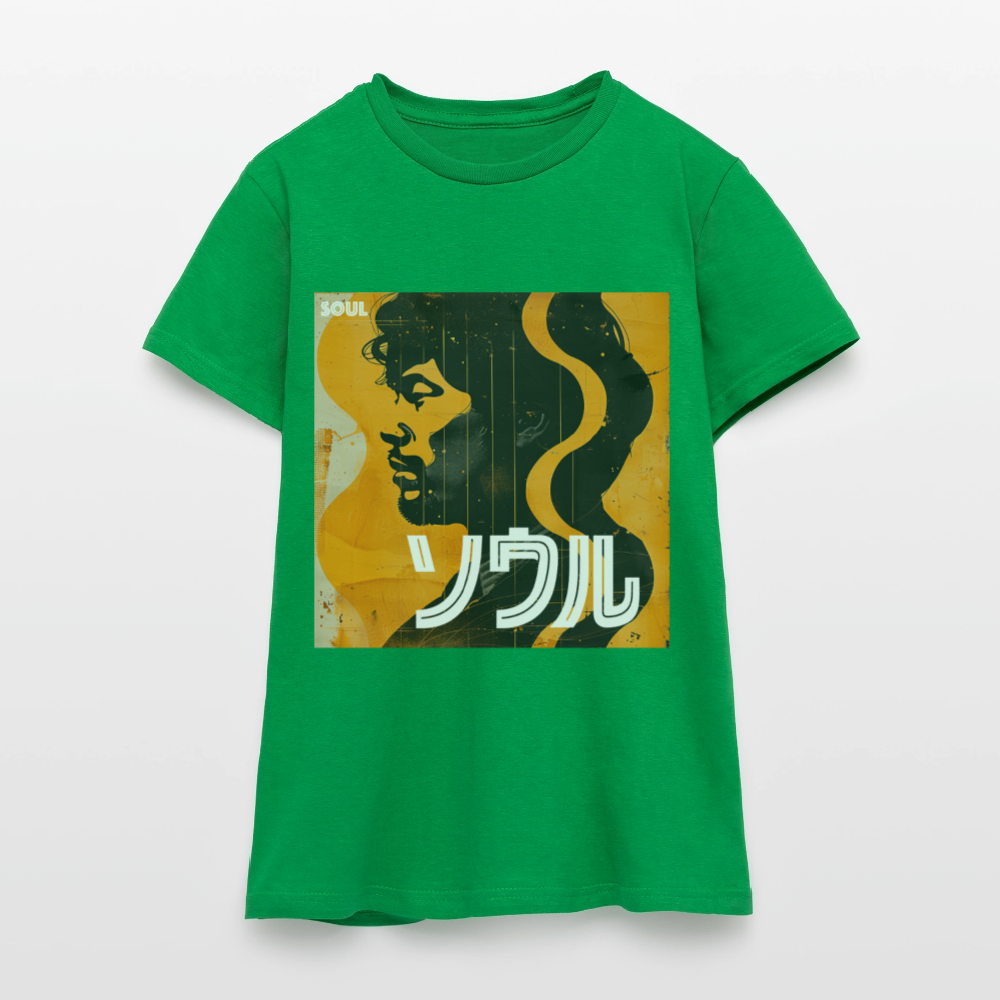 Nippon Grooves, T-shirt dam - kellygrön