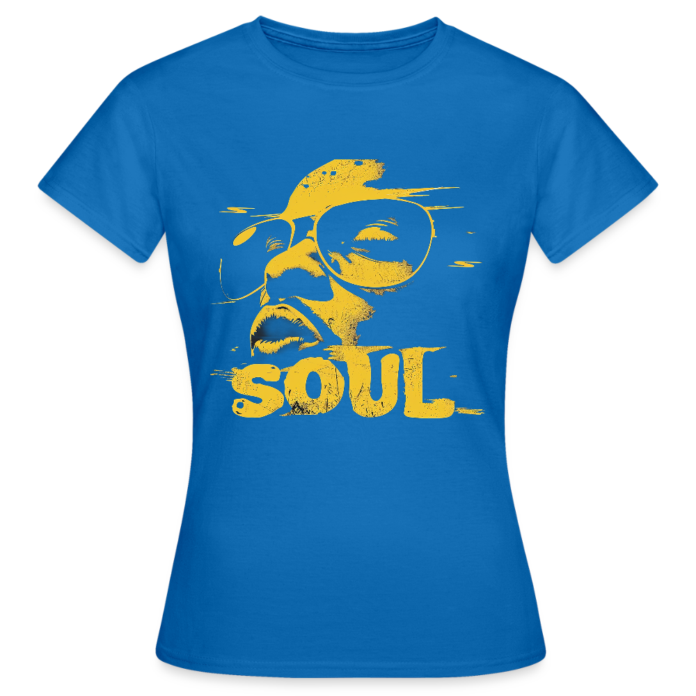 Funky Soul, T-shirt dam - royalblå
