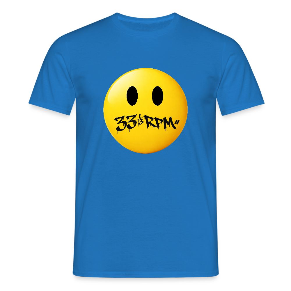 Turntable Grin, T-shirt unisex - kungsblå