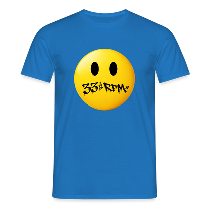 Turntable Grin, T-shirt unisex - kungsblå