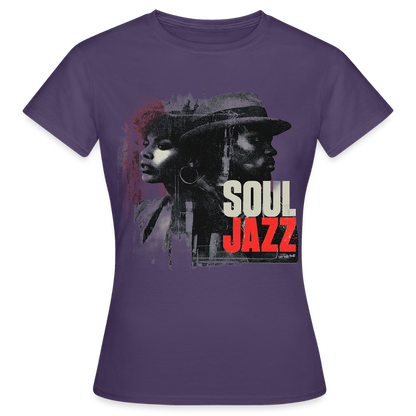 Soul Jazz Experience, T-shirt dam - mörklila