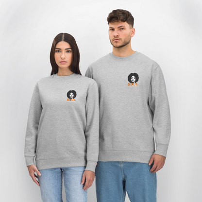 SOUL PWR, Ekologisk sweatshirt CHANGER unisex från Stanley/Stella - gråmelerad