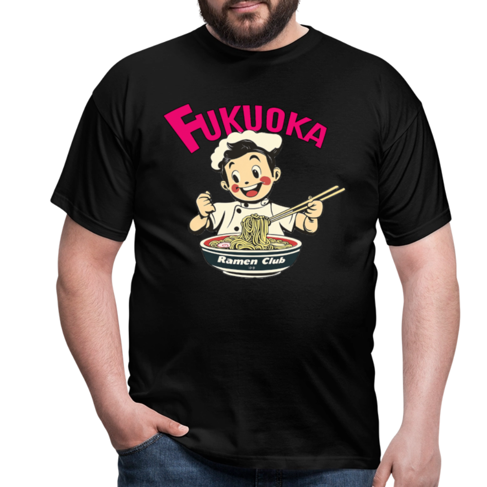 Fukuoka Ramen Club, T-shirt herr - svart