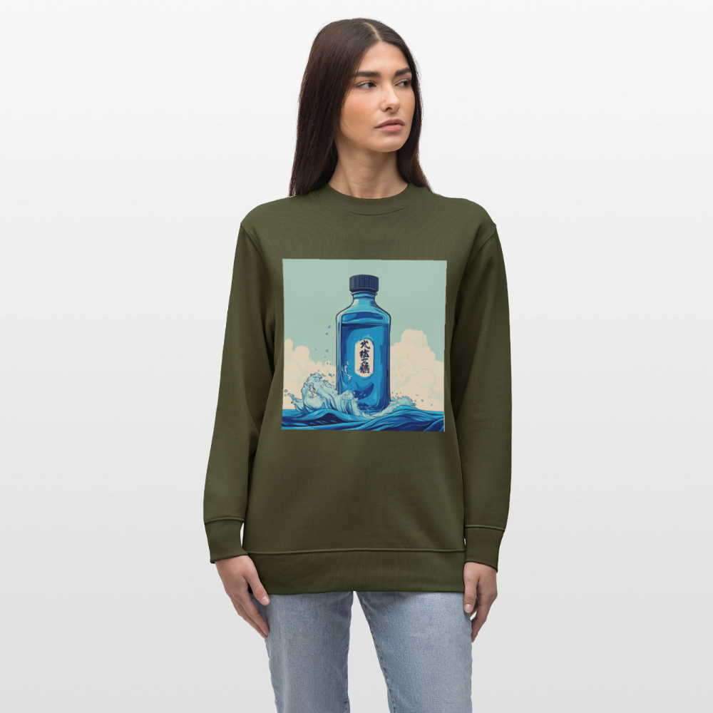 I Blått och Tystnad, Ekologisk sweatshirt CHANGER unisex från Stanley/Stella - kaki