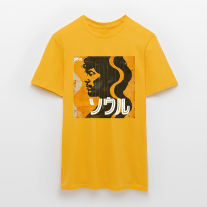 Nippon Grooves, T-shirt unisex - gul