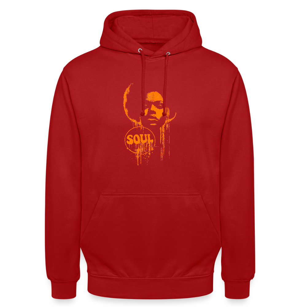 SOUL GLOW, Luvtröja unisex - röd