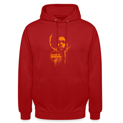 SOUL GLOW, Luvtröja unisex - röd