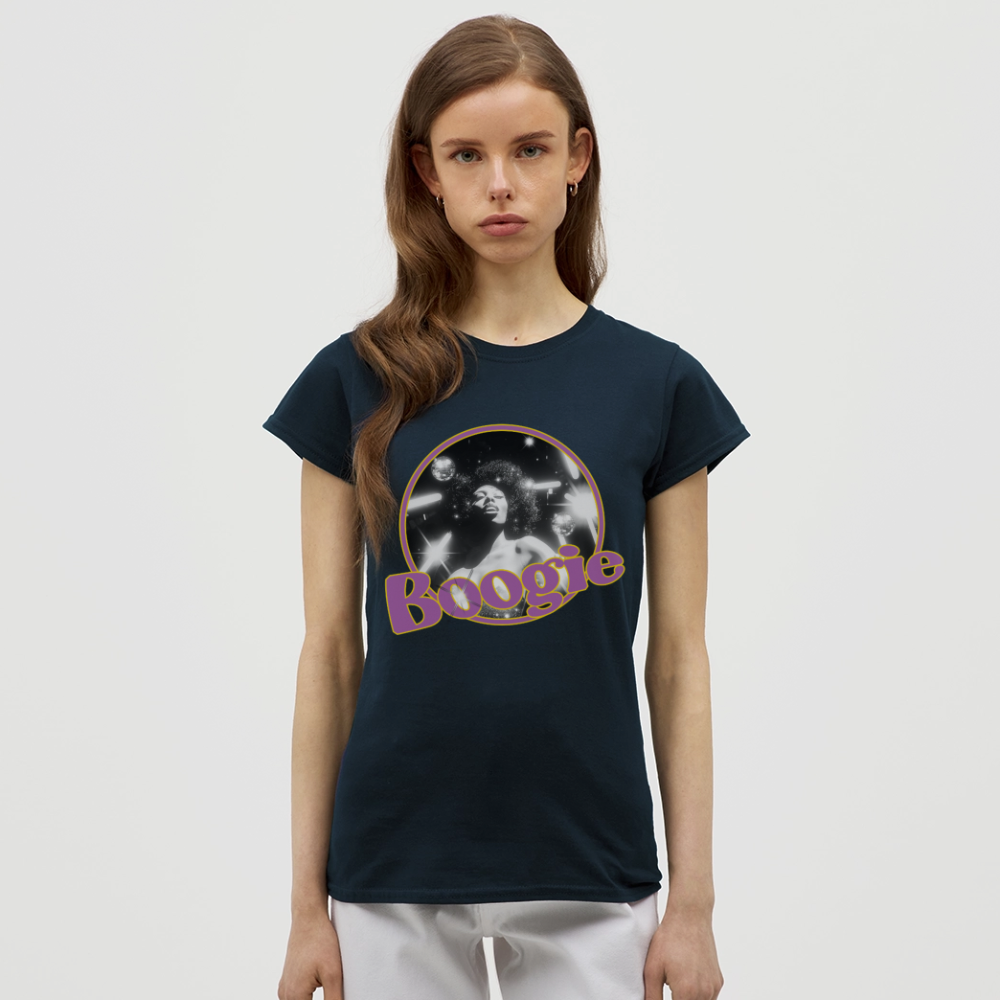 Electric Groove, T-shirt dam - marinblå