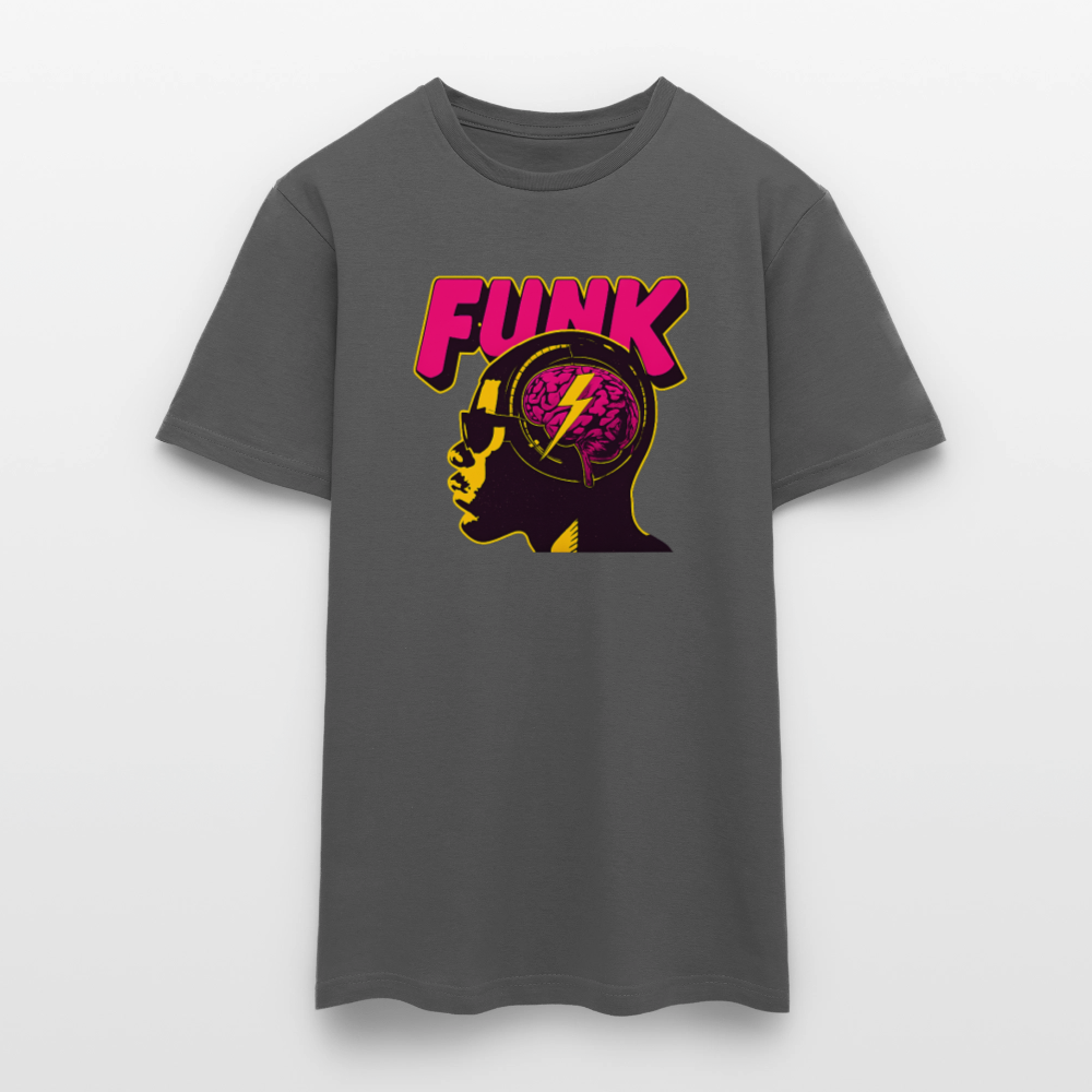 Funk Head, T-shirt herr - kolgrå