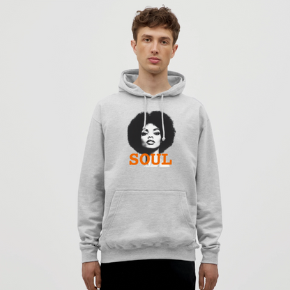 Luvtröja unisex - ljusgråmelerad