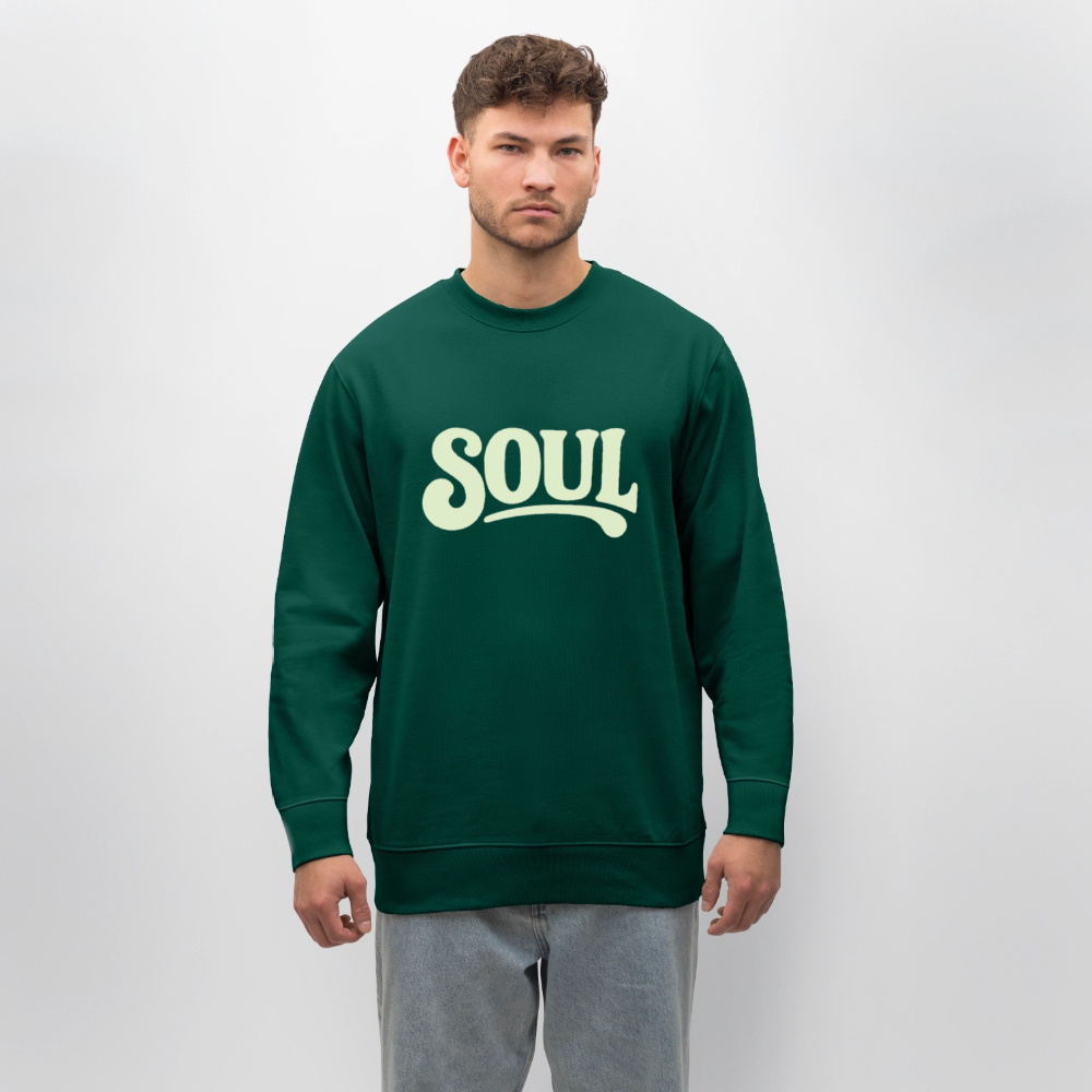 All About Soul, Ekologisk sweatshirt CHANGER unisex från Stanley/Stella - skogsgrön