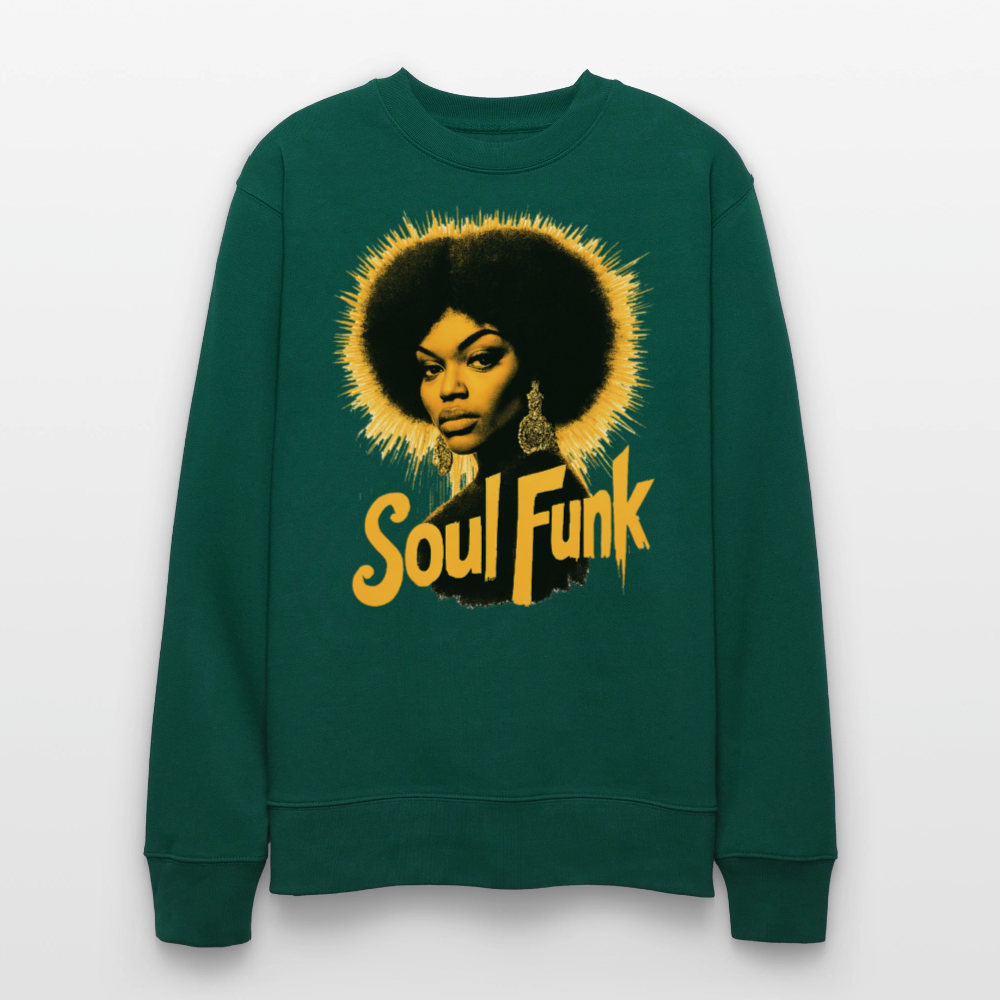Soul Funk, Ekologisk sweatshirt CHANGER unisex från Stanley/Stella - skogsgrön