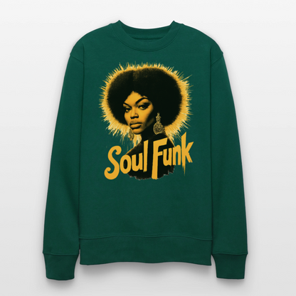 Soul Funk, Ekologisk sweatshirt CHANGER unisex från Stanley/Stella - skogsgrön