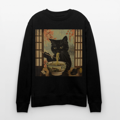 Ramenkatt, Ekologisk sweatshirt CHANGER unisex från Stanley/Stella - svart