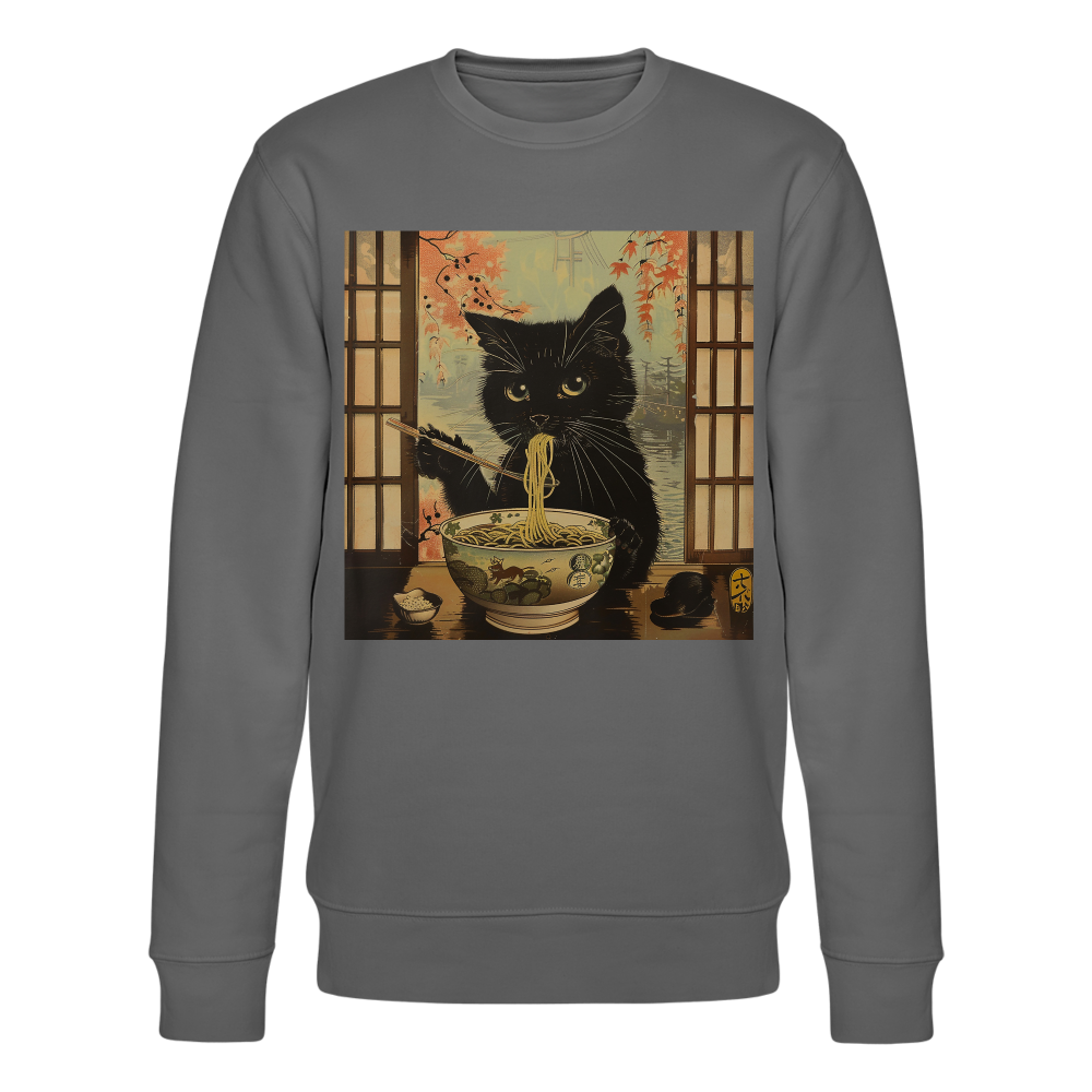 Ramenkatt, Ekologisk sweatshirt CHANGER unisex från Stanley/Stella - kolgrå